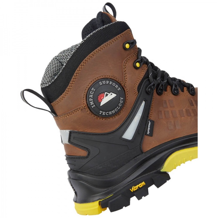 Himalayan Vibram  5802 Vibram Brown Zipper Boot